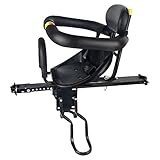 YouTeMei Kids Bike seat, Front Mounted Bike Seat for Adult Bike,Safety Carrier with Cushion Armrest for Kids, Back Rest Foot Pedals,for 1-6years Old…